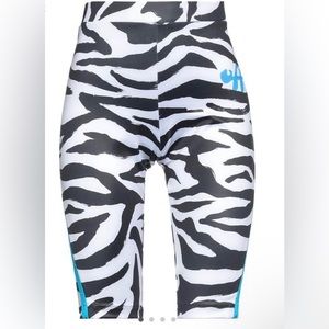 Off white zebra leggings worn once for a few hours